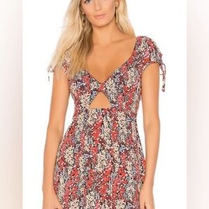 Free People Floral Mini Dress